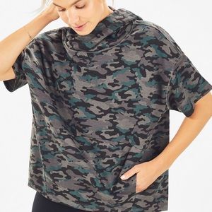 Fabletics Hadley Hi-Low Short-Sleeve Tee Hoodie